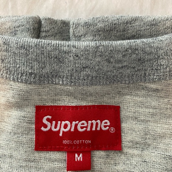 Supreme Collage Logo S/S Top Heather Grey T-shirt - Picture 2 of 3
